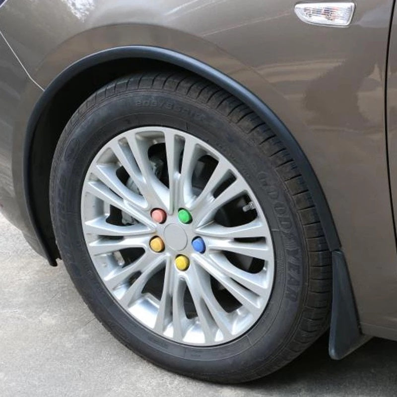 Set 4 buc. ornament protectie aripa din cauciuc culoare neagra-2