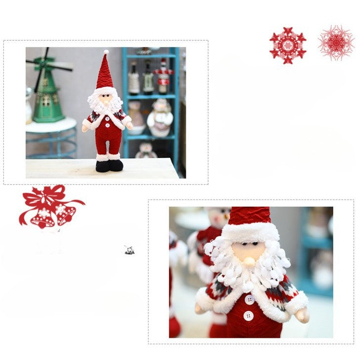 Figurina Craciun, Mos Craciun, rosu, inaltime 55 cm-2