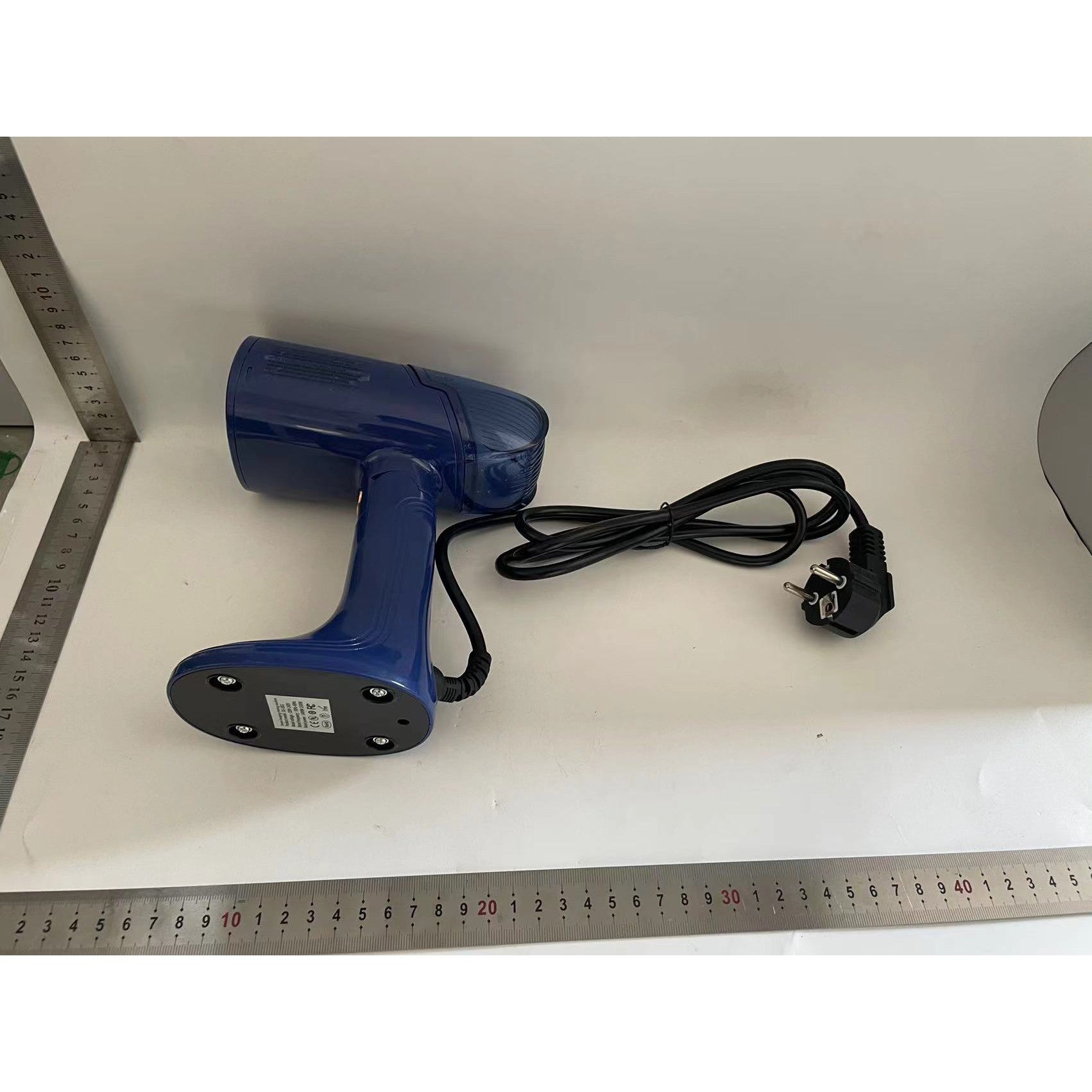 Aparat de Calcat Vertical Portabil cu Abur, Flippy, Putere 1500W, Rezervor Detasabil de 138ml, Priza, Functie Anti Calcar si Auto Curatare, Pliabil, cu Perie, 20x10.5x8 cm, Albastru-1