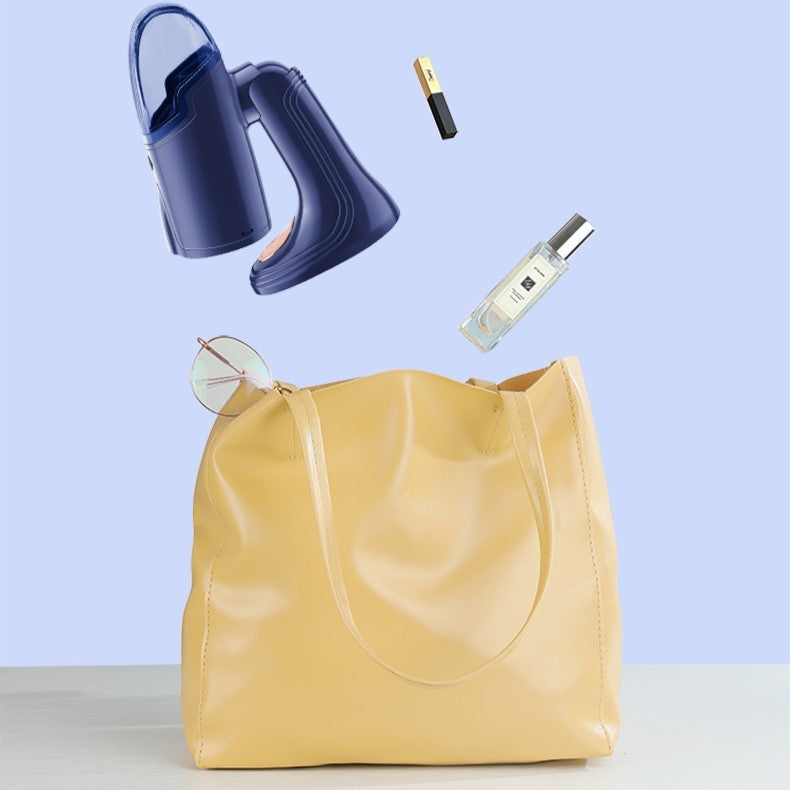 Aparat de Calcat Vertical Portabil cu Abur, Flippy, Putere 1500W, Rezervor Detasabil de 138ml, Priza, Functie Anti Calcar si Auto Curatare, Pliabil, cu Perie, 20x10.5x8 cm, Albastru-2