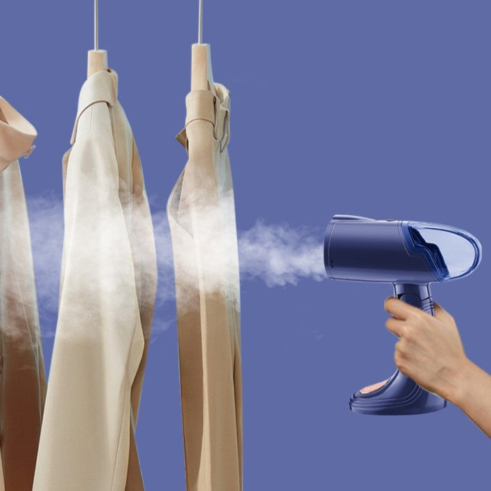 Aparat de Calcat Vertical Portabil cu Abur, Flippy, Putere 1500W, Rezervor Detasabil de 138ml, Priza, Functie Anti Calcar si Auto Curatare, Pliabil, cu Perie, 20x10.5x8 cm, Albastru-5