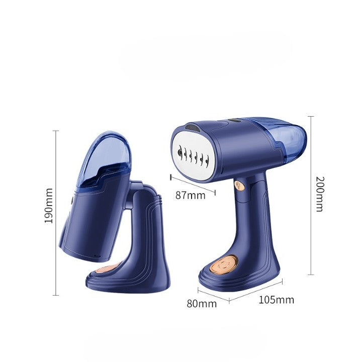 Aparat de Calcat Vertical Portabil cu Abur, Flippy, Putere 1500W, Rezervor Detasabil de 138ml, Priza, Functie Anti Calcar si Auto Curatare, Pliabil, cu Perie, 20x10.5x8 cm, Albastru-8