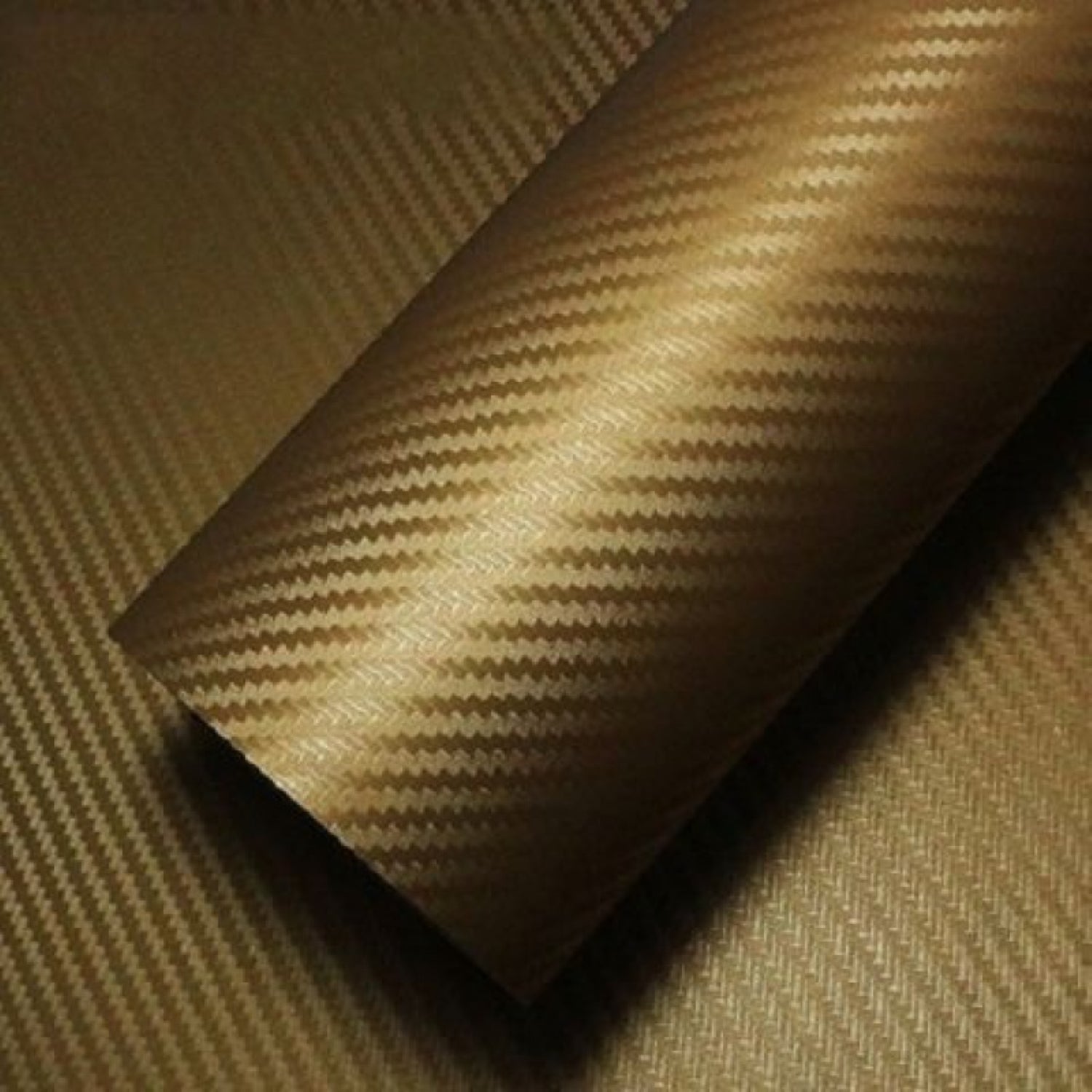 Folie colantare auto Carbon 3D - Gold (3m x 1,27m)-0