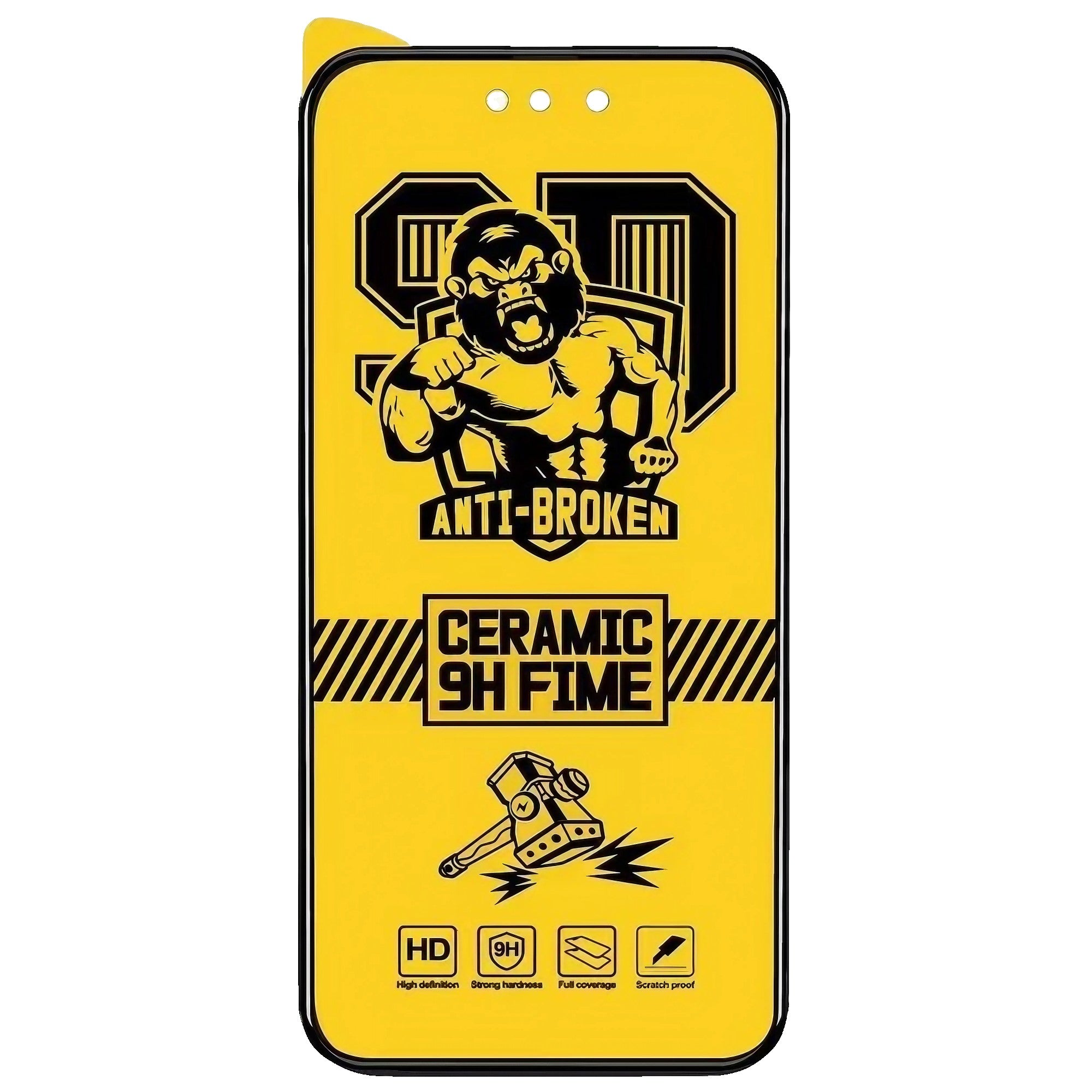 Folie de protectie Ceramica Flippy®, Transparenta HD, 9H, pentru Samsung A54 5G margini negre-0