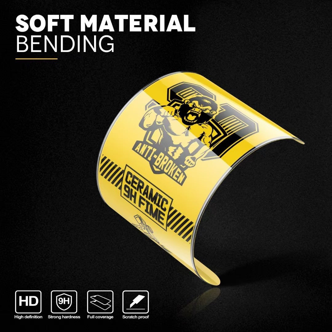 Folie de protectie Ceramica Flippy®, Transparenta HD, 9H, pentru Xiaomi Redmi Note 11 Pro 5G margini negre-2