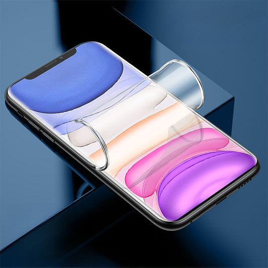 Folie de Protectie, Flippy, pentru iPhone 15 Pro Max, Flexible Hidrogel Mat, Full Cover, Reparare Automata, Transparent-1