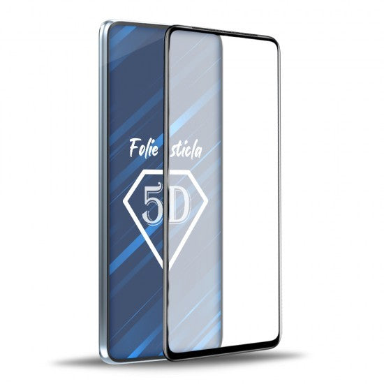 Folie de Protectie, Flippy, pentru iPhone 15 Pro, Tempered Glass 5D, Full Cover, Margini Negre, Transparent-1
