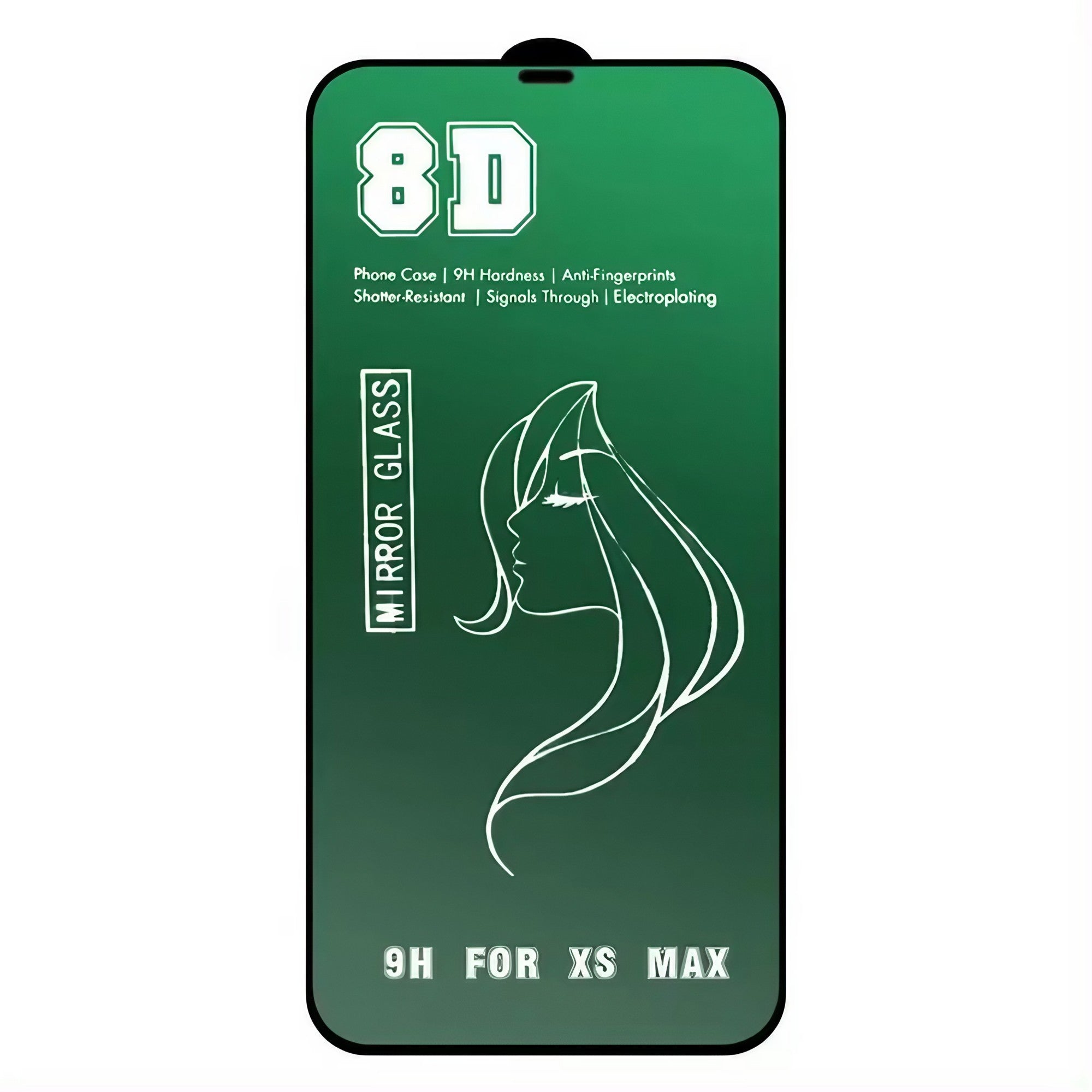 Folie de Protectie, Flippy, pentru iPhone 15, Tempered Glass Mirror 8D, Efect Oglinda, HD, Verde-1