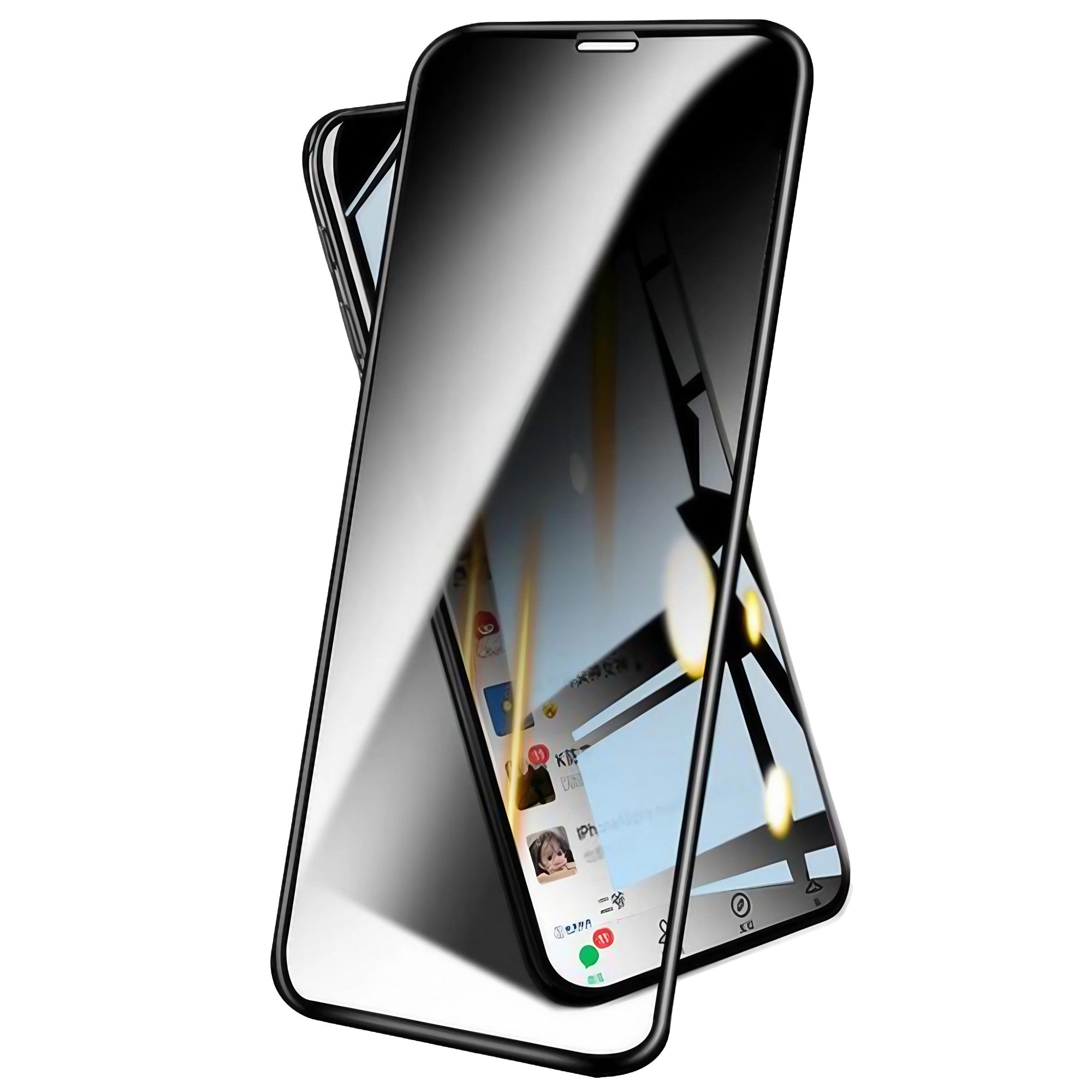 Folie de Sticla Securizata pentru Apple iPhone 15 Pro, Flippy, Privacy Diamond, Vizibilitate HD, Protectie Completa 9D, Anti-Static ESD, Protectie Confidentialitate, Negru-1