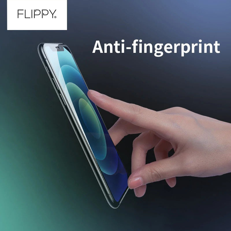 Folie ecran Flippy pentru iPhone 14 Pro, Sticla ESD, Top Glass, Anti-static, Negru-2