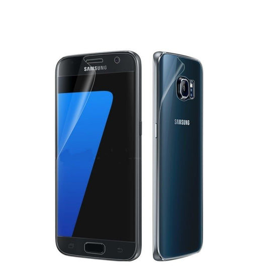 Folie Plastic Samsung Galaxy S7 Edge Fata-Spate Transparent-1