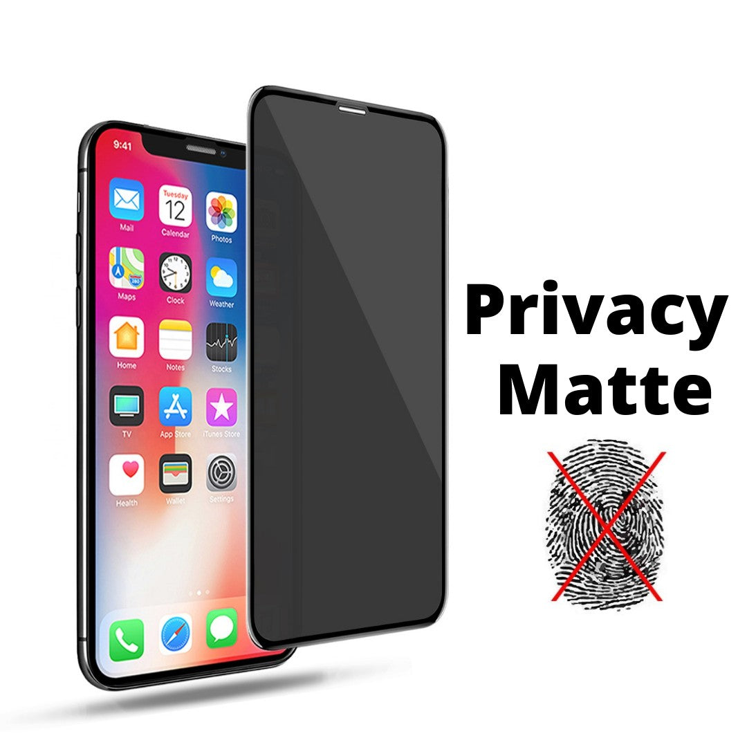 Folie protectie Flippy pentru iPhone 14 Pro, Sticla securizata, temperata, duritate 9H, Privacy Matte 360, Transparenta, Protectie Completa-1