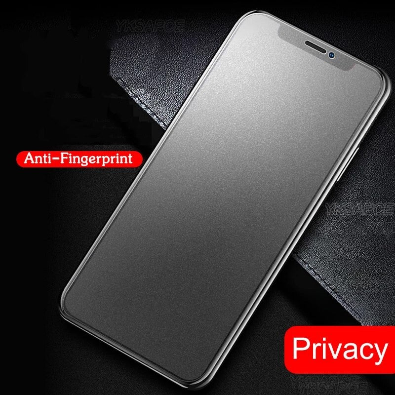 Folie protectie Flippy pentru iPhone 14 Pro, Sticla securizata, temperata, duritate 9H, Privacy Matte 360, Transparenta, Protectie Completa-3