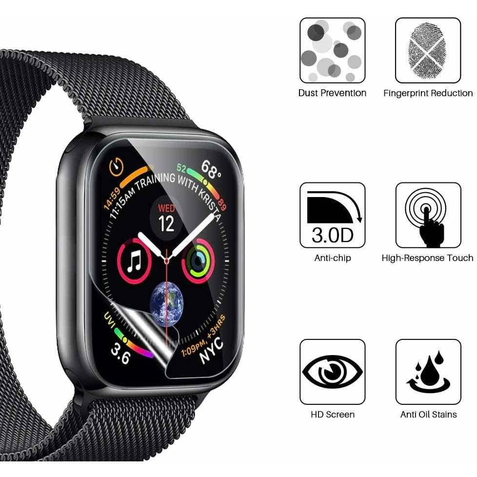 Folie Sticla Flippy pentru Apple Watch Series 2/3 38 mm UV Nano Water Transparent-6