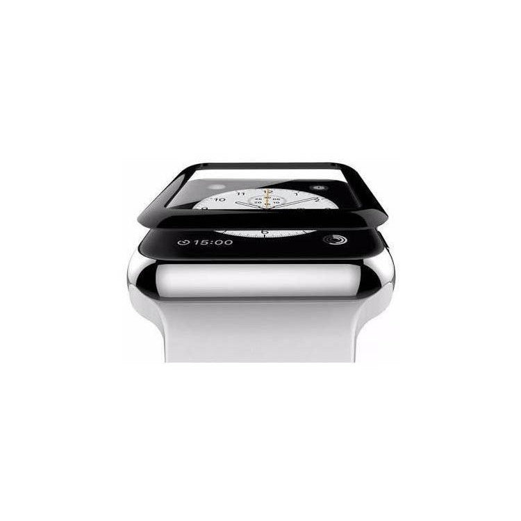 Folie Sticla Apple Watch Series 2/3 42 mm adeziv pe margine Negru-4
