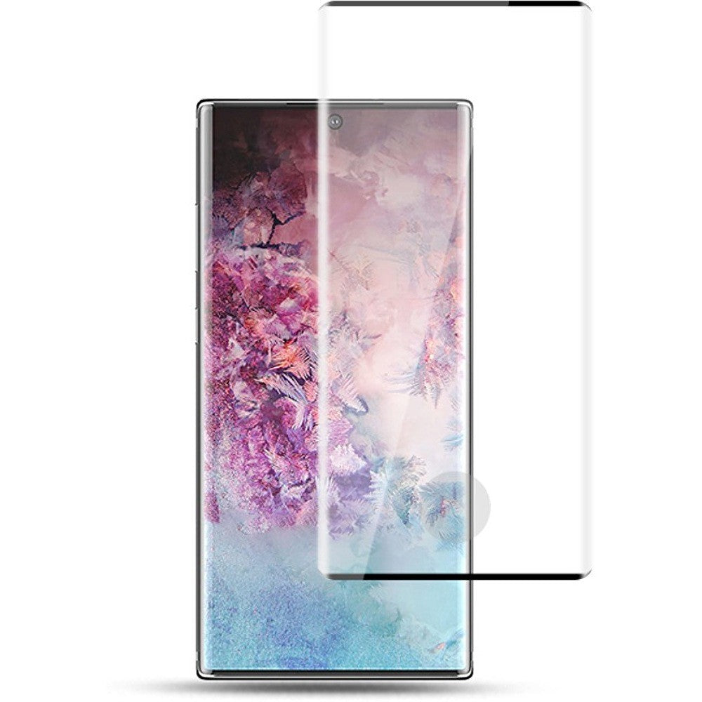 Folie Sticla Curbata Samsung Galaxy Note 10, Full Face, Negru-0