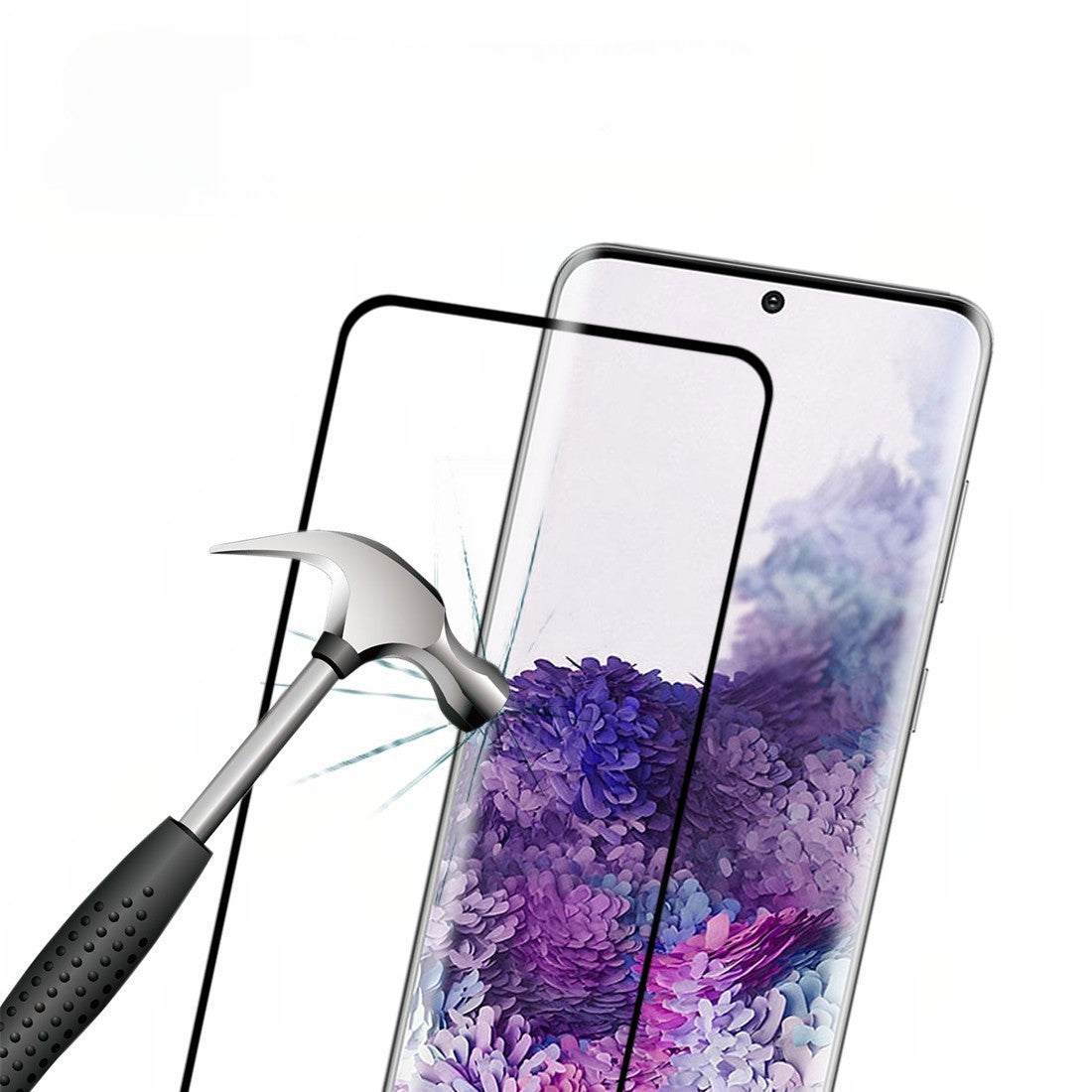 Folie Sticla Curbata, compatibila cu Samsung S20 Plus, Flippy-2