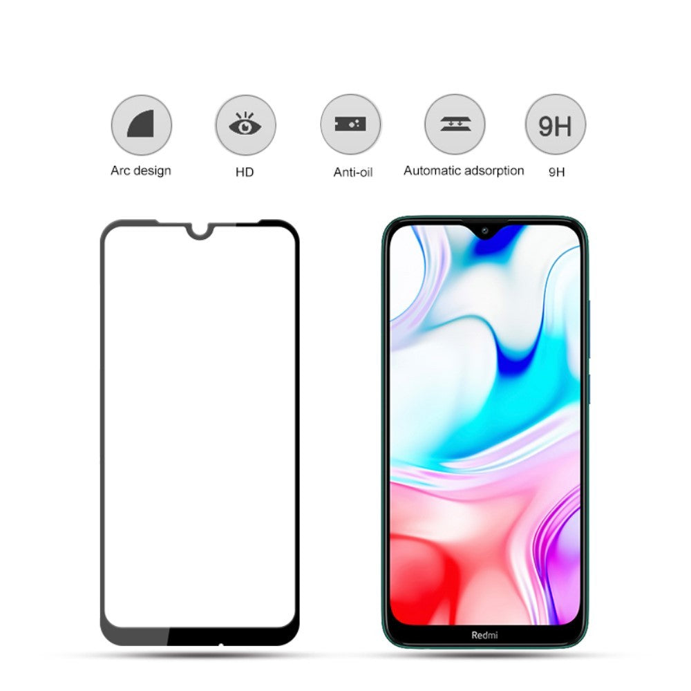 Folie Sticla Flippy® compatibila cu Xiaomi Redmi 8 111D Negru-2