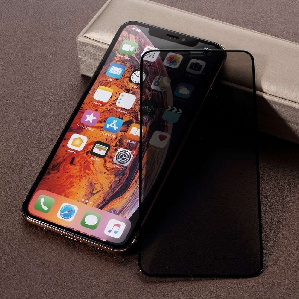 Folie Sticla Huawei P Smart 2020 Full Glue Privacy Negru-1