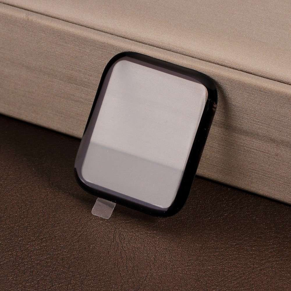 Folie Sticla pentru Apple Watch Series 2/3 38 mm adeziv pe margine Negru-12