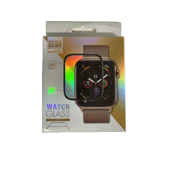 Folie Sticla pentru Apple Watch Series 2/3 38 mm adeziv pe margine Negru-14