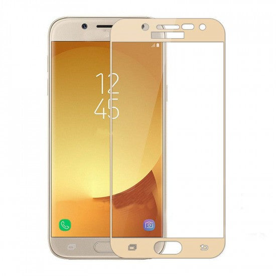 Folie Sticla Samsung Galaxy A3 2017 Full Face Auriu-0