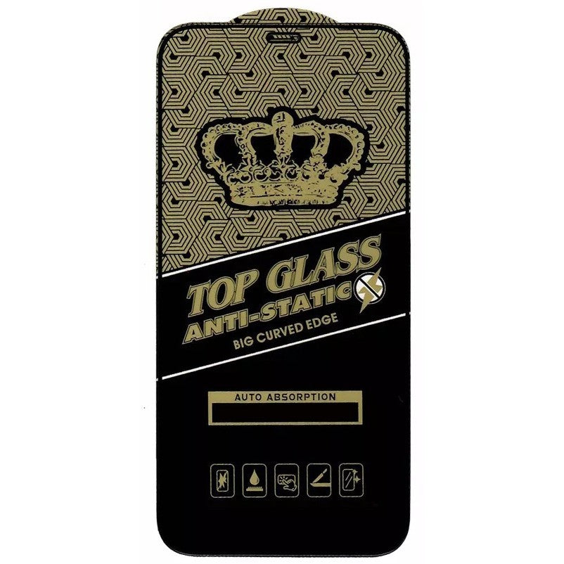Folie Sticla securizata electrostatica Flippy pentru iPhone 12 Pro Max, Sticla ESD, Top Glass, Anti-static, Negru-0