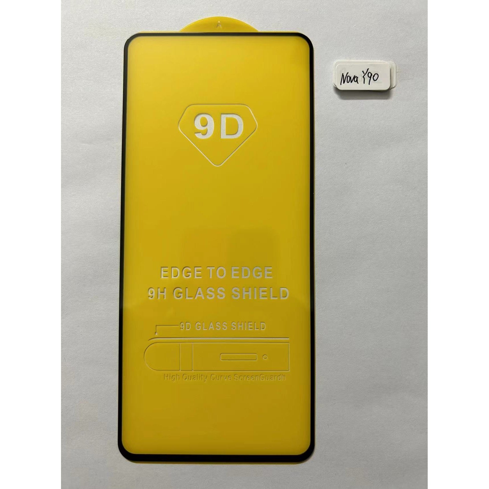 Folie Sticla Securizata Flippy compatibil cu Huawei Nova Y90, Full Glue Negru-1