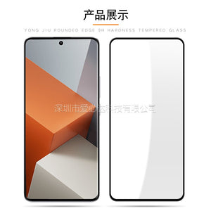 Folie Sticla Securizata, Flippy, Compatibila cu Redmi Note 13 Pro Plus, Full Glue, Margini Negre, Transparent-0