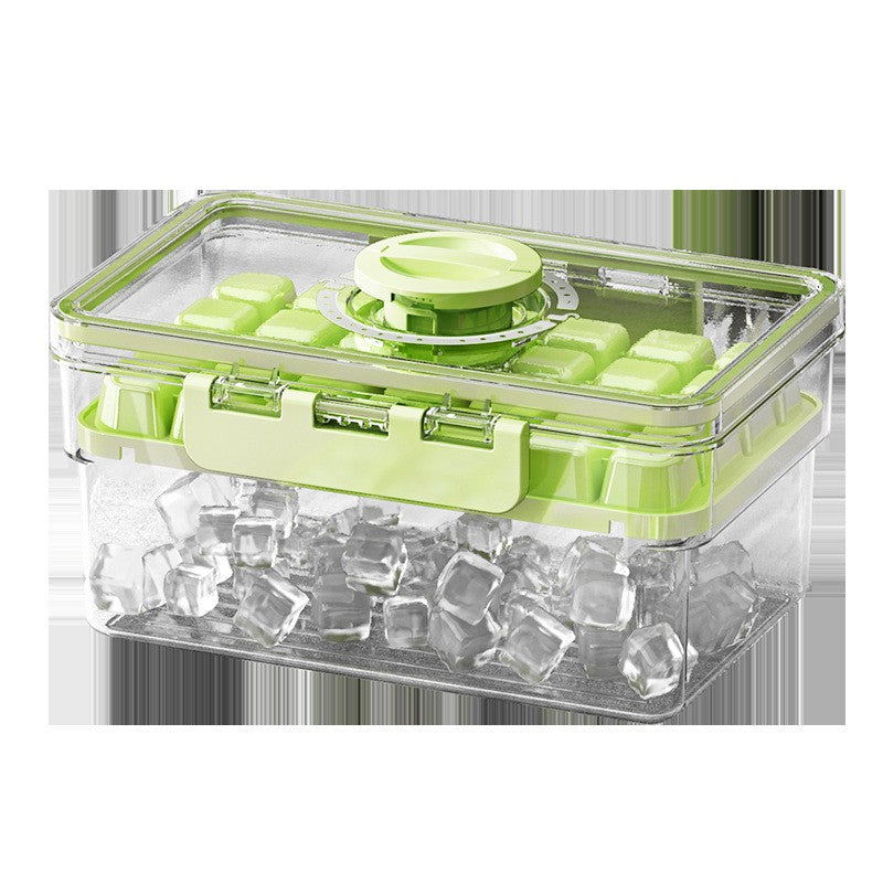 Forma de Gheata, Flippy, Doua Straturi, Inchidere Etans, din PP+PET, 19 x 12 x 9.5 cm, Verde-2