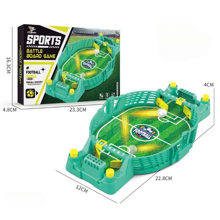 Fotbal de Masa Interactiv pentru Copii, Flippy, cu 2 Mingi Incluse, Tabela Scor, 22.8x12x4 cm, Verde-1