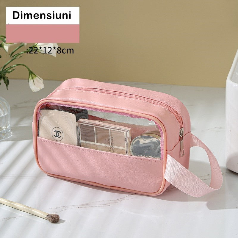 Geanta cosmetice Flippy, pentru voiaj sau organizare, 22 x 12 x 8 cm, roz-3