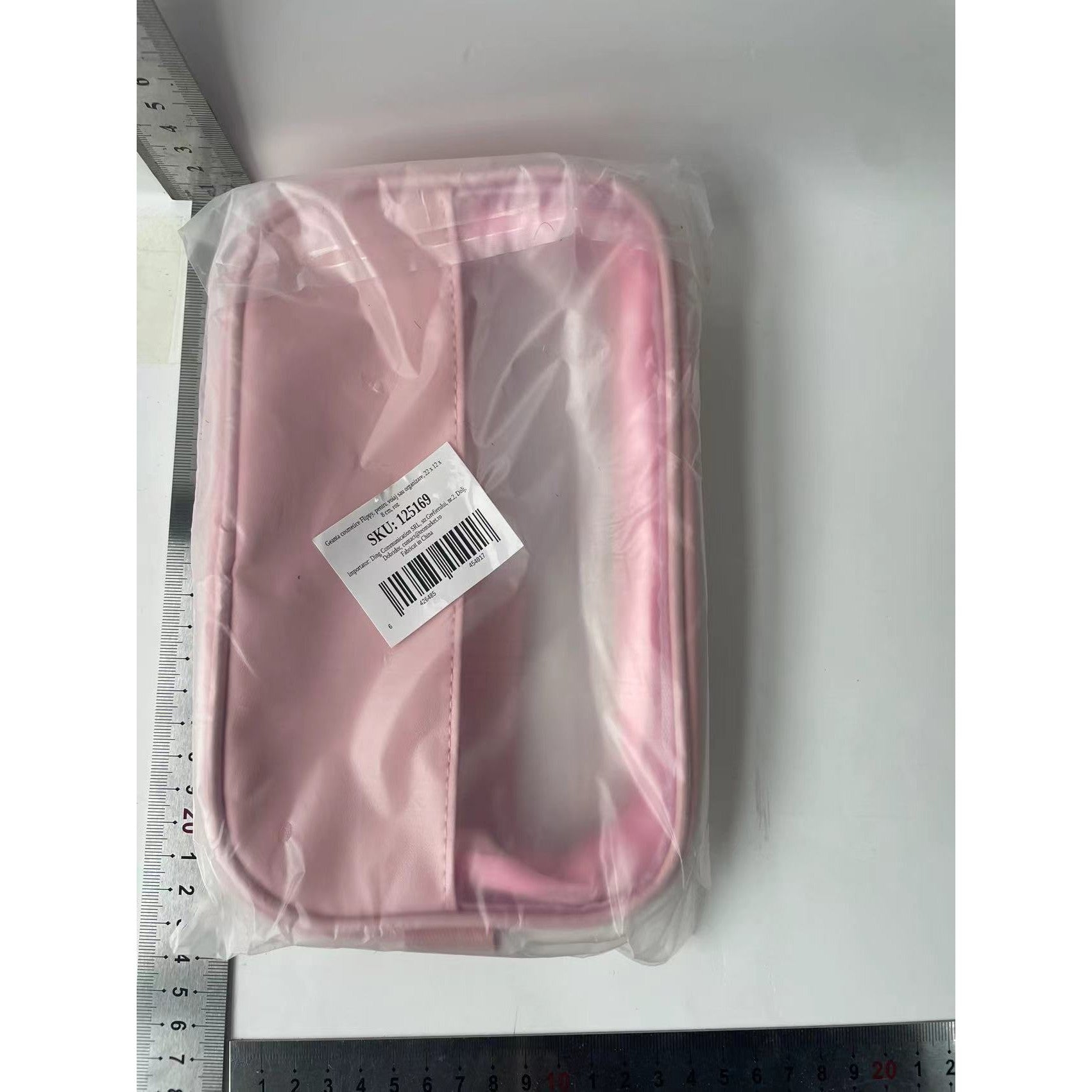 Geanta cosmetice Flippy, pentru voiaj sau organizare, 22 x 12 x 8 cm, roz-9