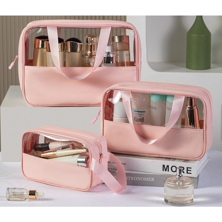 Geanta cosmetice Flippy, pentru voiaj sau organizare, 26 x 15 x 10 cm, roz-1