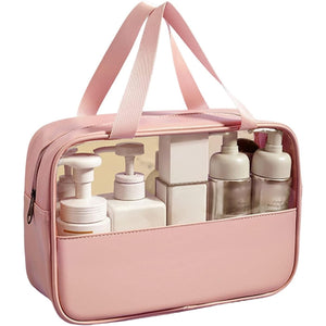 Geanta cosmetice Flippy, pentru voiaj sau organizare, 26 x 15 x 10 cm, roz-0