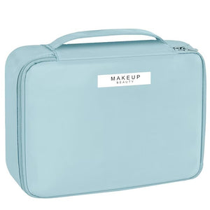 Geanta de Calatorie, Flippy, pentru Cosmetice si Articole de Toaleta, Material Impermeabil, 2 in 1, Portfard Interior Detasabil, 23 x 16 x 8 cm, Albastru-0