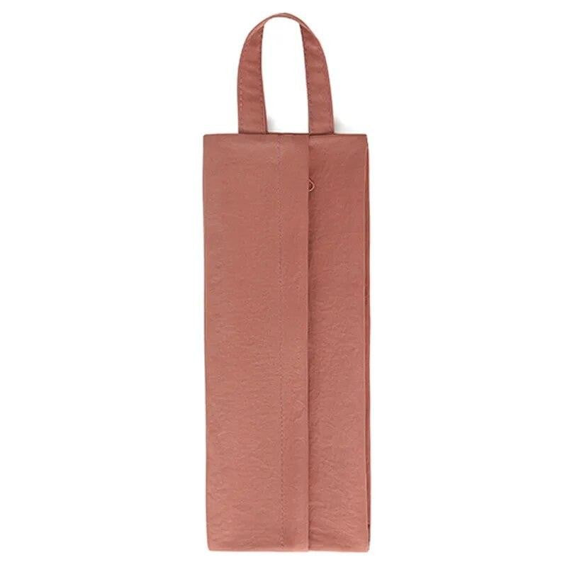 Geanta de Depozitare, Flippy, Pentru Haine Mici, Lenjerie, Sosete, Cosmetice, Impermeabila, cu Maner, 10x20x3 cm, Roz-1