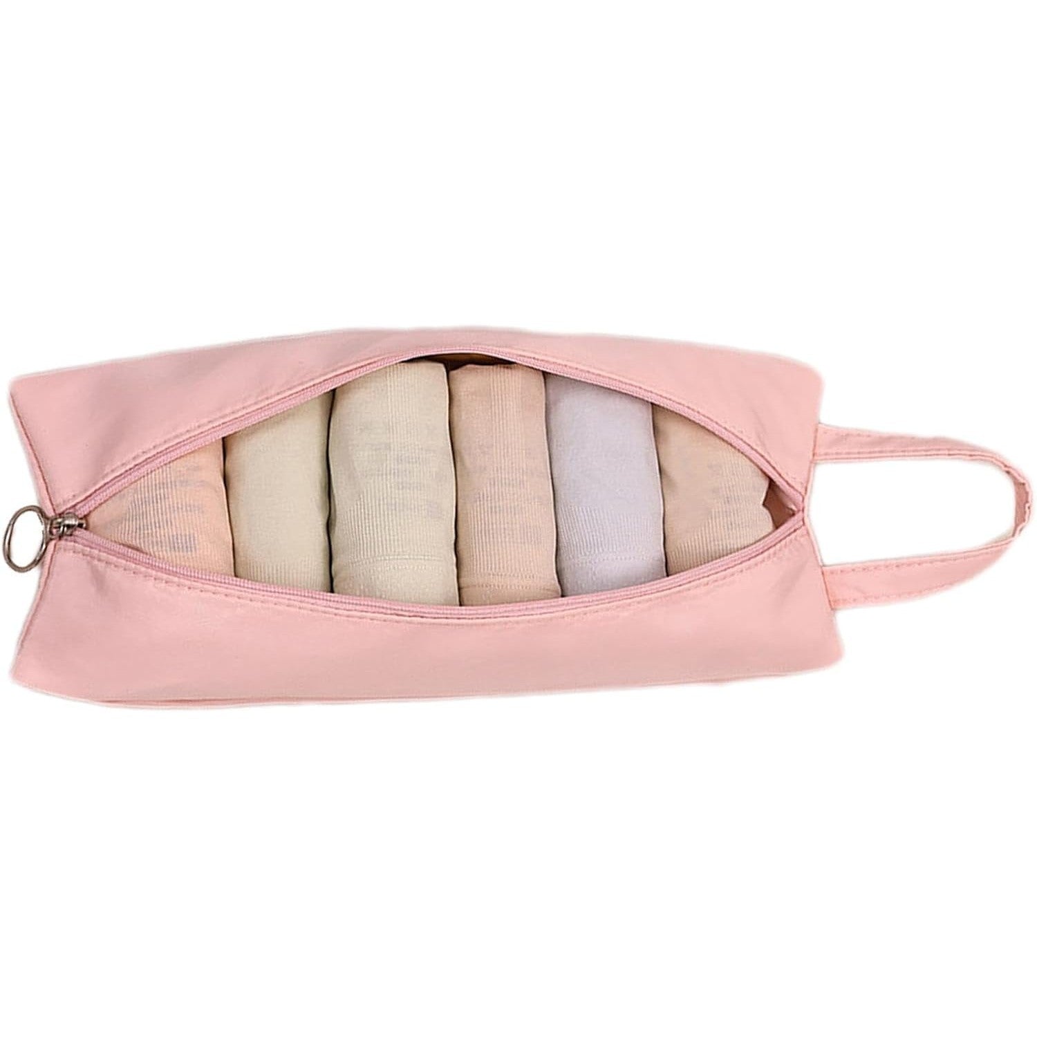 Geanta de Depozitare, Flippy, Pentru Haine Mici, Lenjerie, Sosete, Cosmetice, Impermeabila, cu Maner, 10x20x3 cm, Roz-5