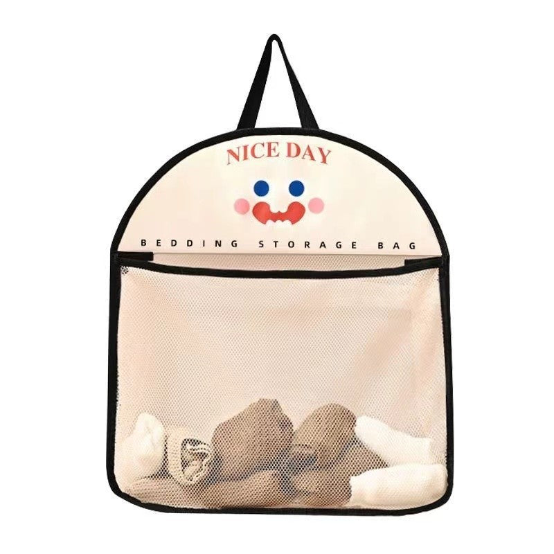Geanta de Depozitare, Flippy, Tip Saculet, de Agatat, Multifunctionala, din Plasa, 40 x 10 x 44 cm, Negru-3