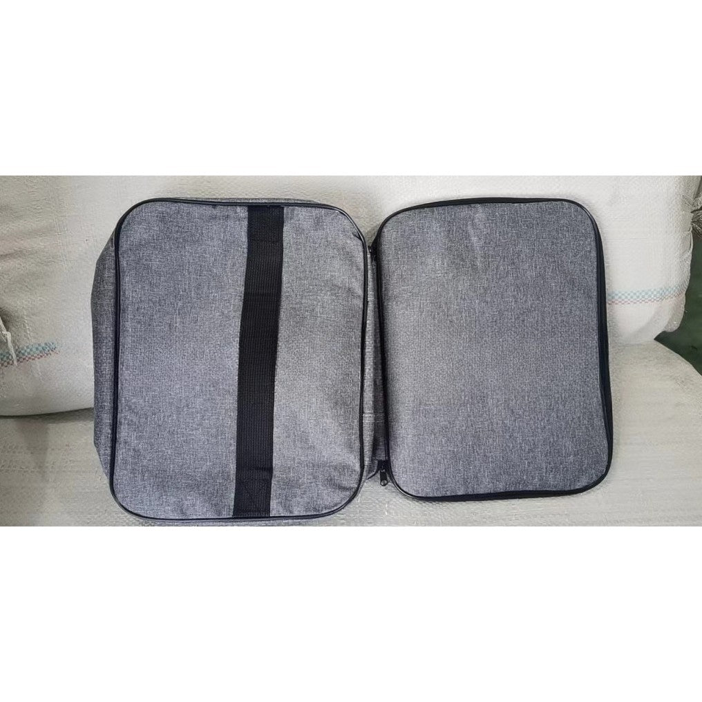 Geanta Flippy pentru Depozitare Acte si Documente, Facturi, Carduri, cu Cod de Securitate, 2 Compartimente, Impermeabila, 37 x 10.5 x 27 cm, Gri-2