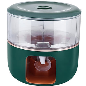 Dozator de apa Flippy, 3 compartimente rotative, capacitate mare de 6l, verde-0