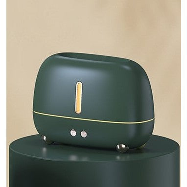 Umidificator de tip flacara, Flippy, cu aromaterapie, 7 culori, 250 ml, verde-3