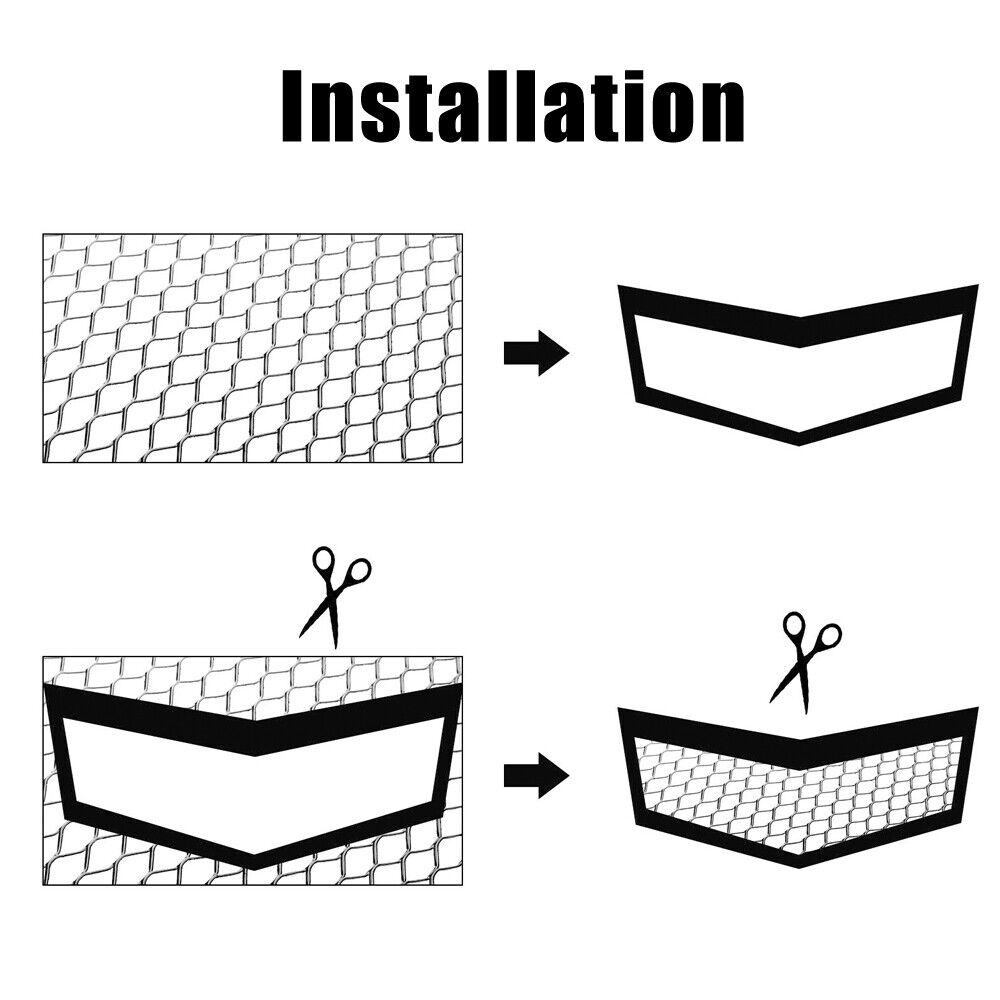 Grila Sport Tuning din Aluminiu, dimensiune 100 x 33cm, decupabila, culoare Neagra-7