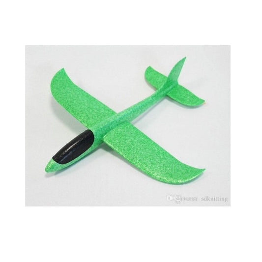 Avion planor din polistiren in punga , lungime 47 cm , Verde , Flippy-1