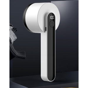 Aparat Pentru Curatat Scame, Par Si Praf, Flippy, Trimmer pentru Diferite Tipuri De Material, Cu Lame Din Otel Inoxidabil, Maner Ergonomic, Incarcare Prin USB, Alb Negru-0