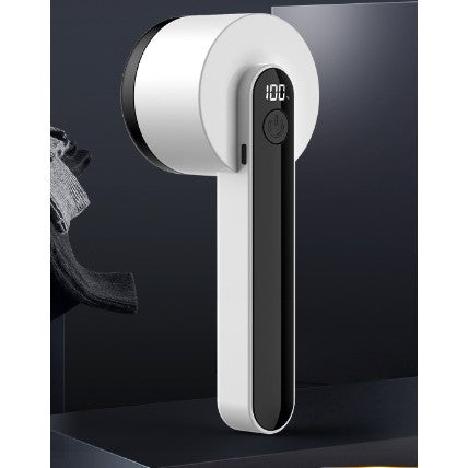 Aparat Pentru Curatat Scame, Par Si Praf, Flippy, Trimmer pentru Diferite Tipuri De Material, Cu Lame Din Otel Inoxidabil, Maner Ergonomic, Incarcare Prin USB, Alb Negru-0