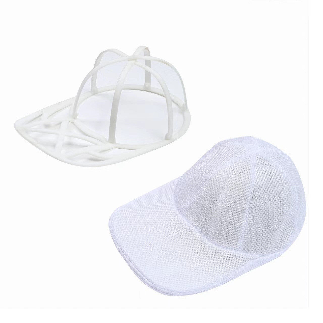 Geantă de curățare a pălăriei, geantă de rufe, mașină de spălat anti-deformare de uz casnic, Flippy, geantă specială de curățare, cu fermoar alb, de dimensiuni mari 25x34cm, include suport pentru pălării-0