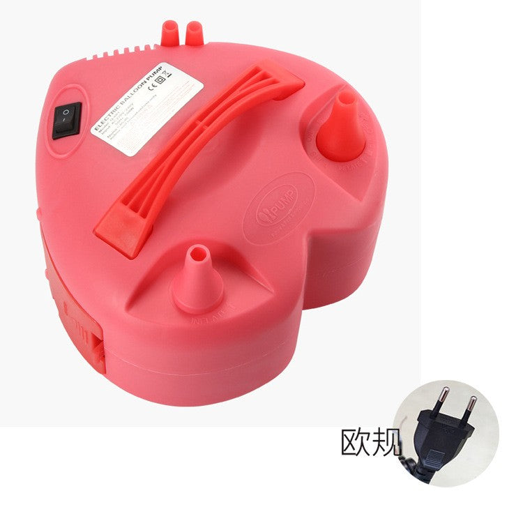 Pompa Electrica Pentru Umflat Baloane, 600 W, in Forma de Inima, Rosie-0