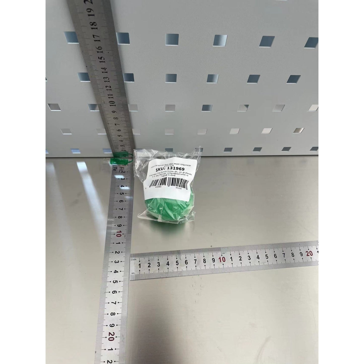 Greutate pentru Baloane, Flippy, 5.5x5.5 cm, 120 g, Verde-1