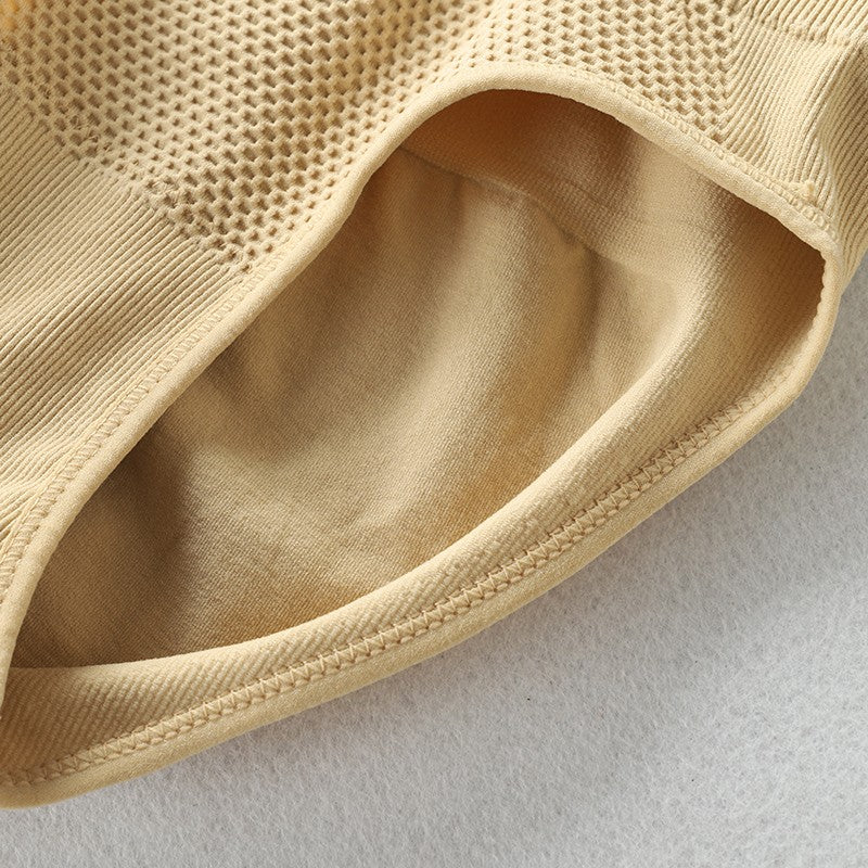 Lenjerie Modelatoare Postpartum, Flippy, cu Talie Inalta, Control al Burții, Compresie Mare, Insertii din Silicon pentru Sustinere, Nude, XS-S-6